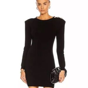 395$ L'AGENCE Minette Long Sleeve Knit Dress Designer Sz.S